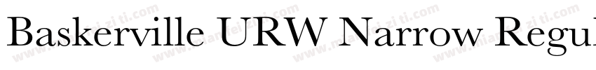 Baskerville URW Narrow Regular字体转换